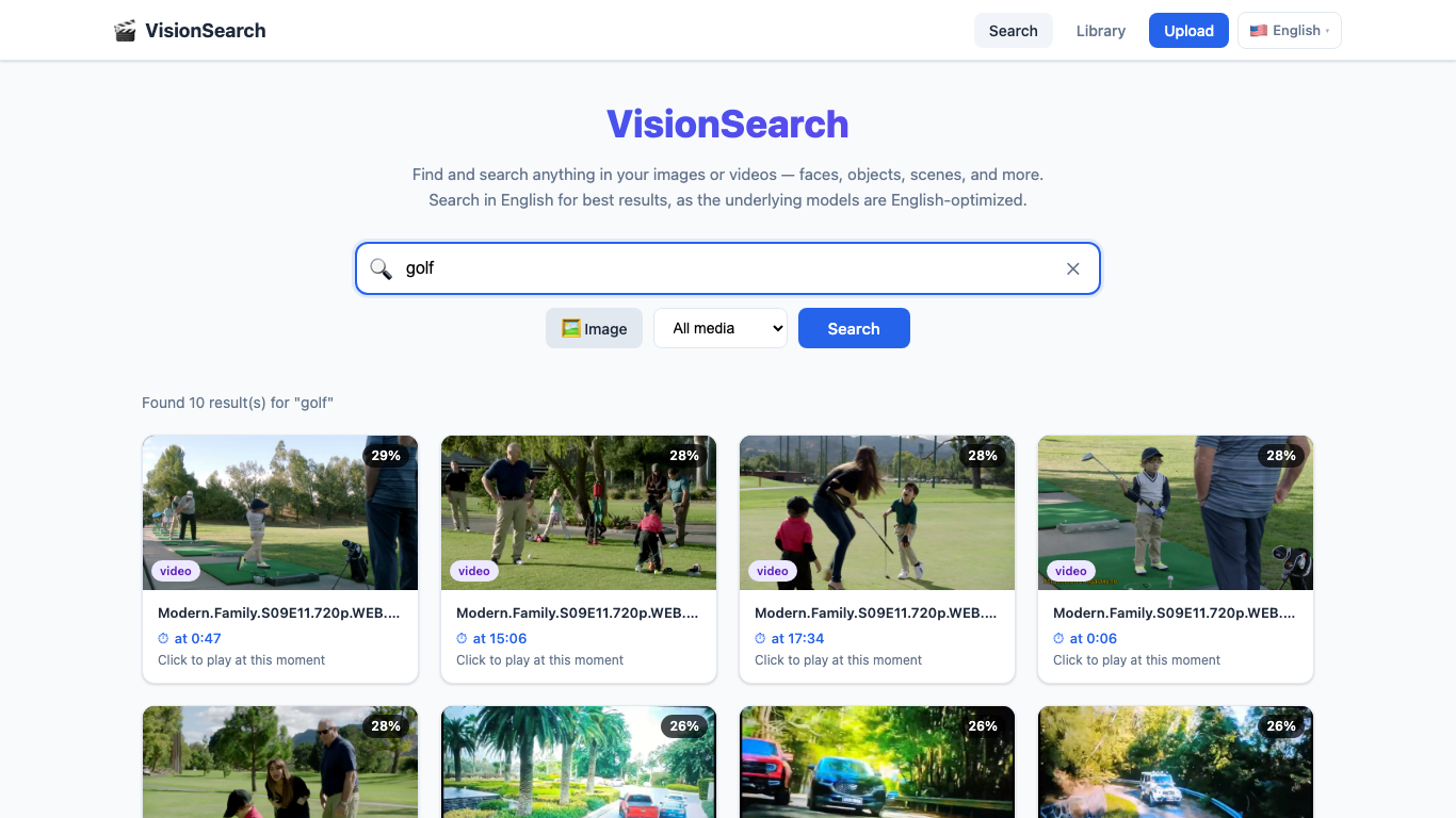 Search for golf